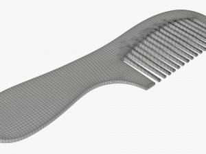 Hair comb plastic type 4 3D 모델