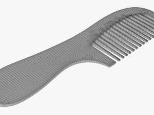 Hair comb plastic type 4 3D Model