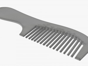 Hair comb plastic type 4 3D 모델