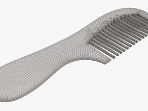 Hair comb wooden type 4 Modelo 3D
