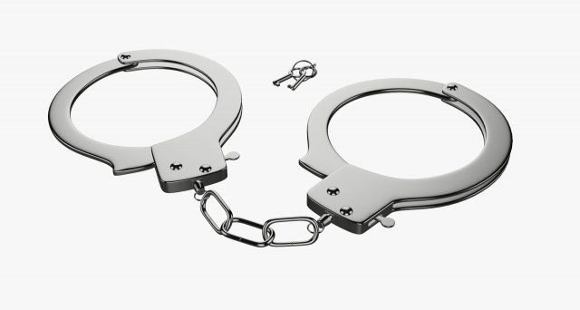 Handcuffs 3D Model .c4d .max .obj .3ds .fbx .stl .blend 