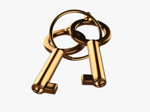 Handcuffs gold Modello 3D
