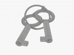Handcuffs gold Modello 3D