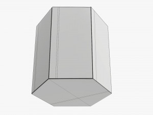 Hexagonal tube retail cardboard box 01 Modelo 3D