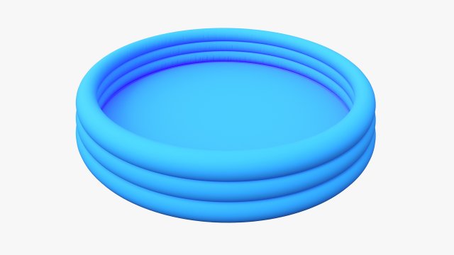 Kids Outdoor Inflatable Swimming Pool Modelo 3D .c4d .max .obj .3ds .fbx .stl .blend 