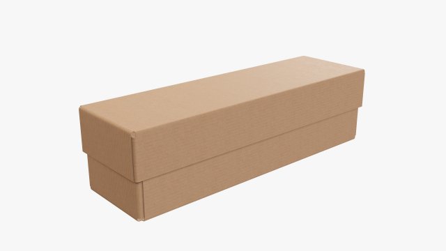 Lid and try cardboard box 02 Modelo 3D .c4d .max .obj .3ds .fbx .stl .blend 