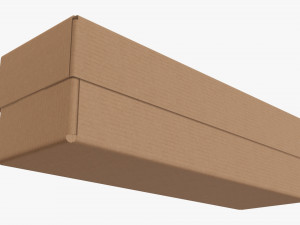 Lid and try cardboard box 02 Modelo 3D