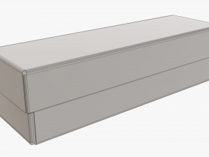 Lid and try cardboard box 02 Modelo 3D