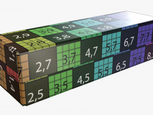 Lid and try cardboard box 02 Modelo 3D