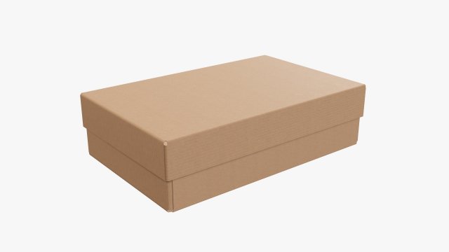 Lid and try cardboard box 03 Modelo 3D .c4d .max .obj .3ds .fbx .stl .blend 