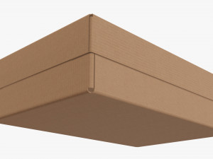 Lid and try cardboard box 03 Modelo 3D