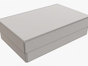 Lid and try cardboard box 03 Modelo 3D