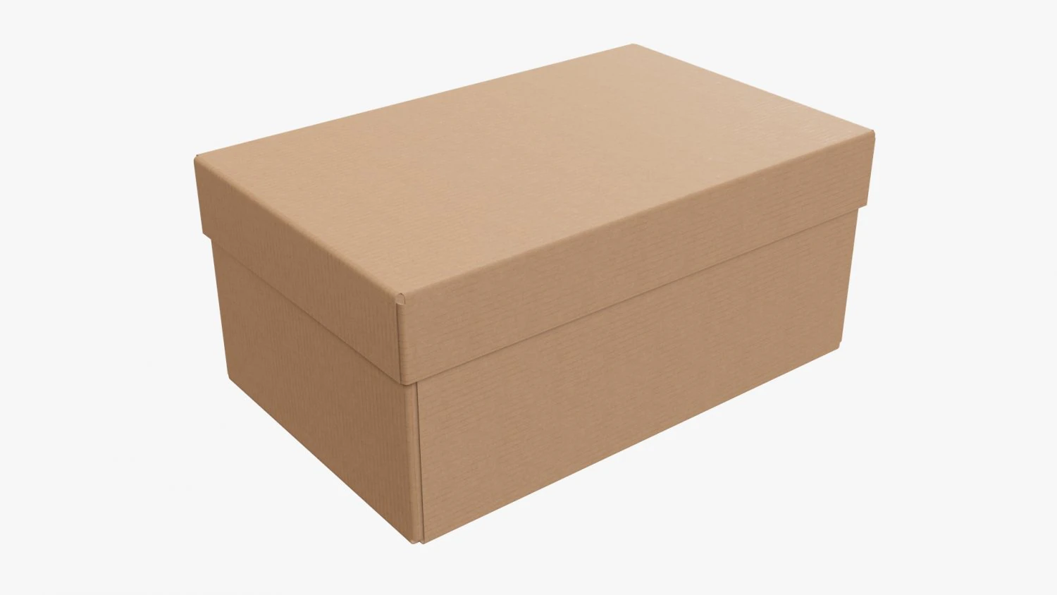 Lid and try cardboard box 04 3D Model .c4d .max .obj .3ds .fbx .stl .blend 