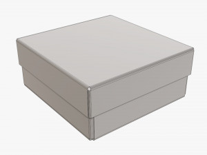 Lid and try cardboard box 05 Model 3D