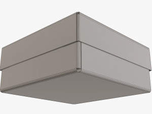 Lid and try cardboard box 05 Model 3D