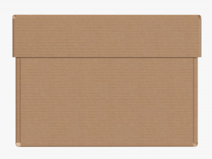 Lid and try cardboard box 06 3D Model