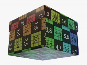 Deksel en probeer kartonnen doos 06 3D Model