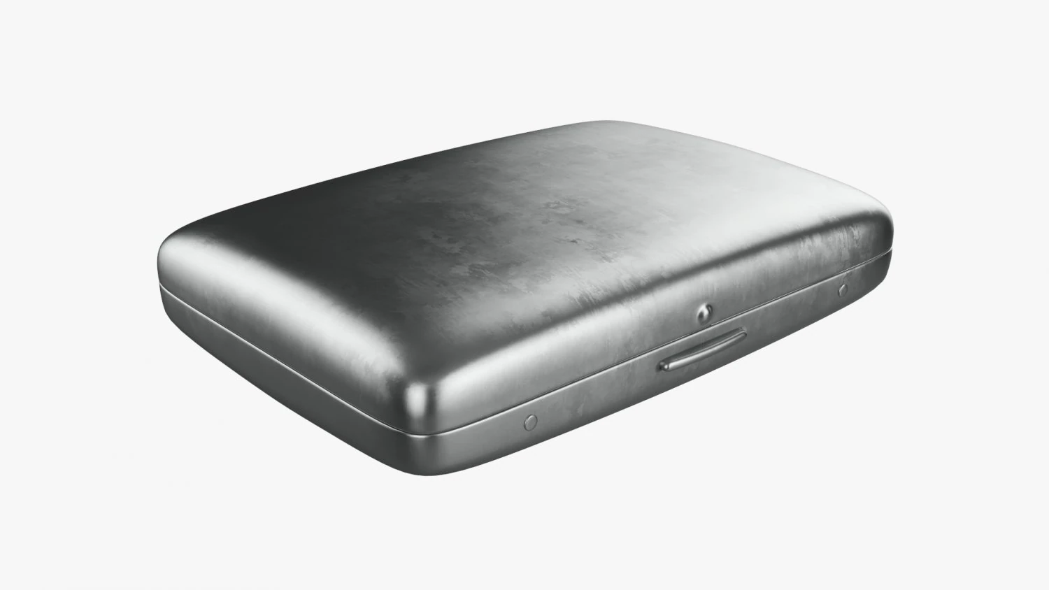 Metal cigarette case box 01 closed 3D Model .c4d .max .obj .3ds .fbx .stl .blend 