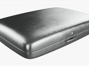 Metal cigarette case box 01 closed 3D Model