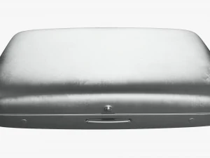 Metal cigarette case box 01 closed 3D Model