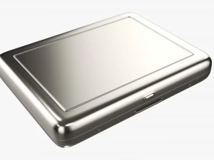 Metal cigarette case box 03 closed 3D Model