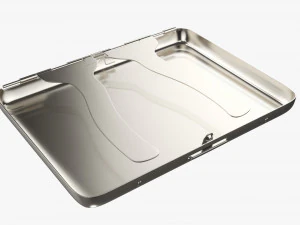 Metal cigarette case box 03 closed 3D Model