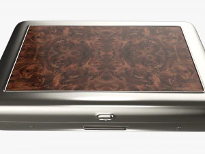 Metal cigarette case box 03 closed 3D Model