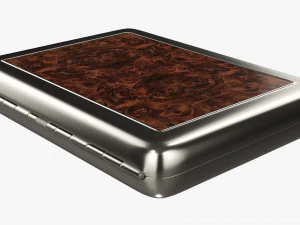 Metal cigarette case box 03 closed 3D Model