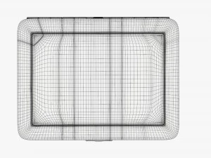 Metal cigarette case box 03 closed 3D Model