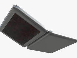 Metal cigarette case box 03 open 3D Model