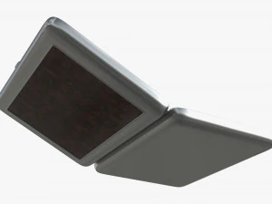 Metal cigarette case box 03 open 3D Model