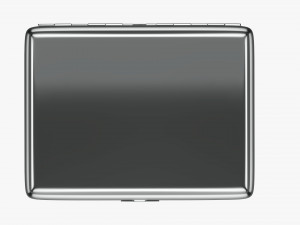 Metal cigarette case box 04 closed 3D Model
