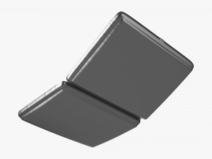 Metal cigarette case box 04 open Modelo 3D