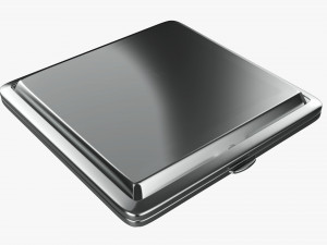 Metal cigarette case box 05 closed 3D Model