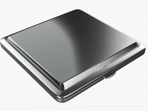 Metal cigarette case box 05 closed 3D Model