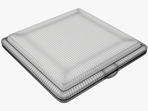 Metal cigarette case box 05 closed 3D Model