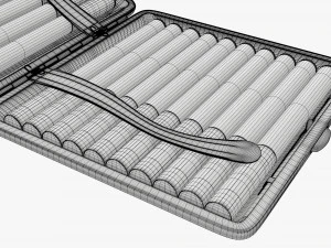 Metal cigarette case box 05 closed 3D Model
