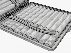 Metal cigarette case box 05 open Modelo 3D