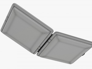 Metal cigarette case box 05 open Modelo 3D
