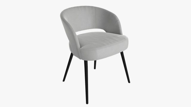 Modern chair upholstered 01 3D in 3DExport