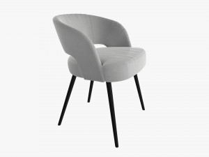 Modern chair upholstered 01 3D-Modell