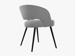 Modern chair upholstered 01 3D-Modell
