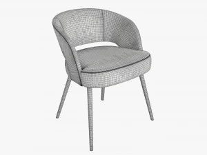 Modern chair upholstered 01 3D Model