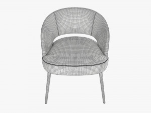 Modern chair upholstered 01 3D-Modell