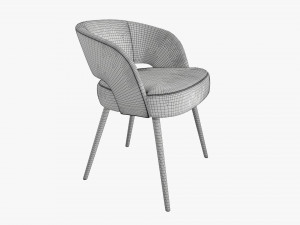 Modern chair upholstered 01 3D-Modell