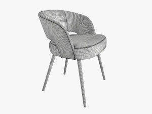 Modern chair upholstered 01 3D Model