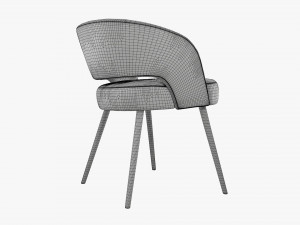 Modern chair upholstered 01 3D-Modell