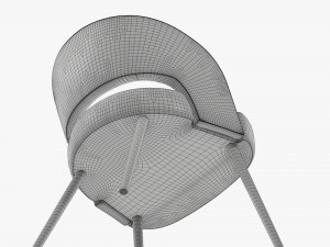 Modern chair upholstered 01 3D-Modell