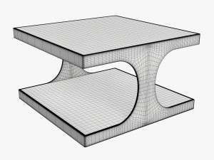 Modern coffee table 01 Model 3D