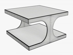 Modern coffee table 01 3D Model